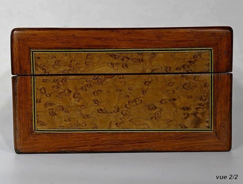 photo furniture Box In Marquetry Of Various Woods   Early 20th Century