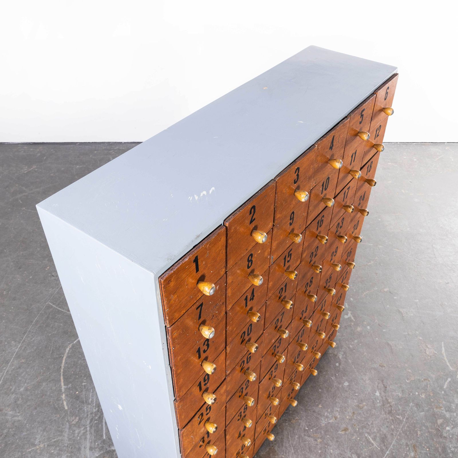 photo furniture 1960’s Belgian Workshop Bank Of Drawers – Sixty Drawers