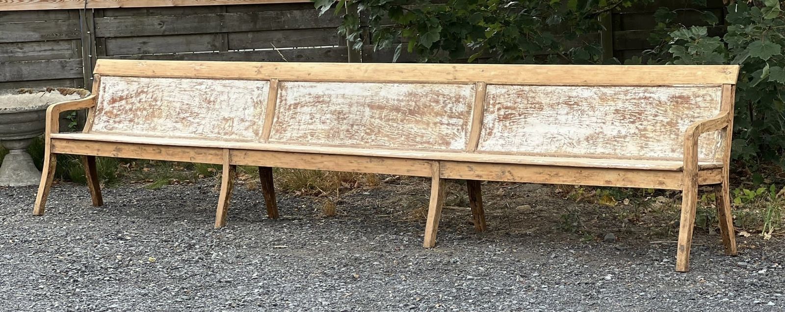 Very Long French Dining Bench, 1800s