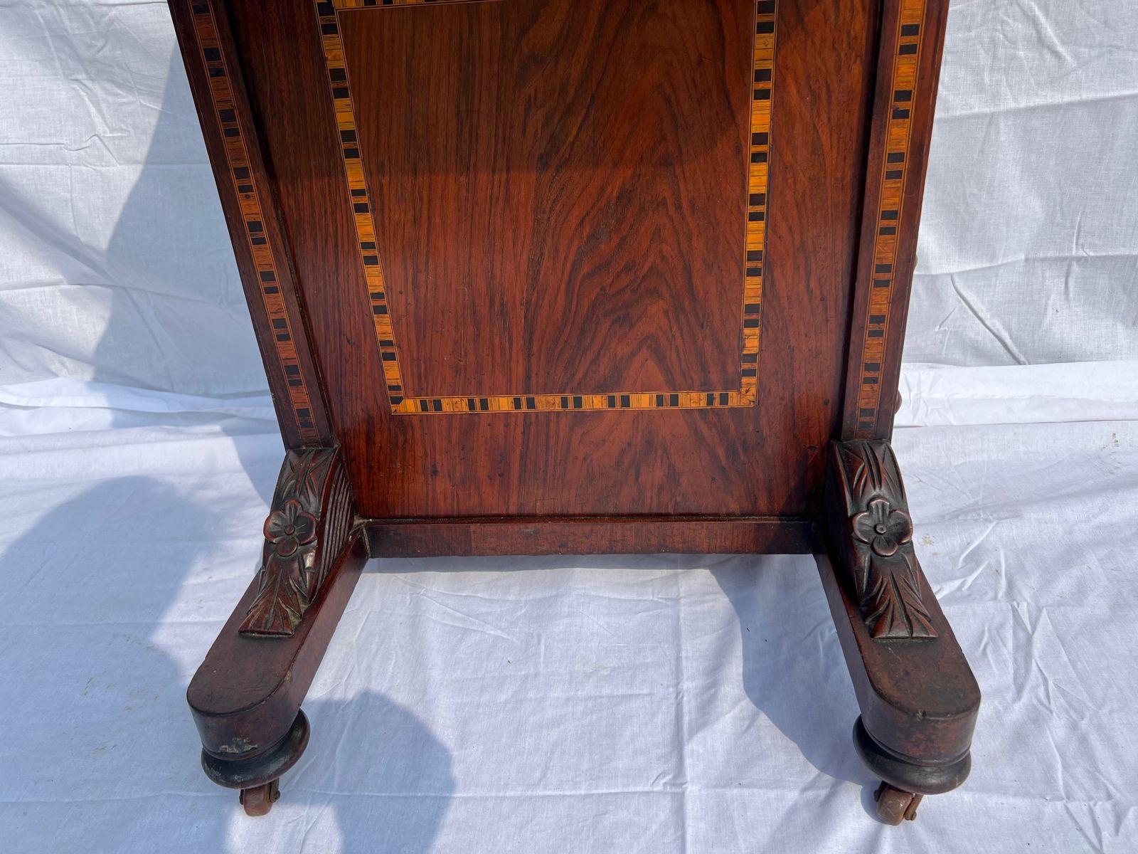 A 19th Century Tunbridge Inlaid Mahogany Davenport Writing Desk photo 350.0