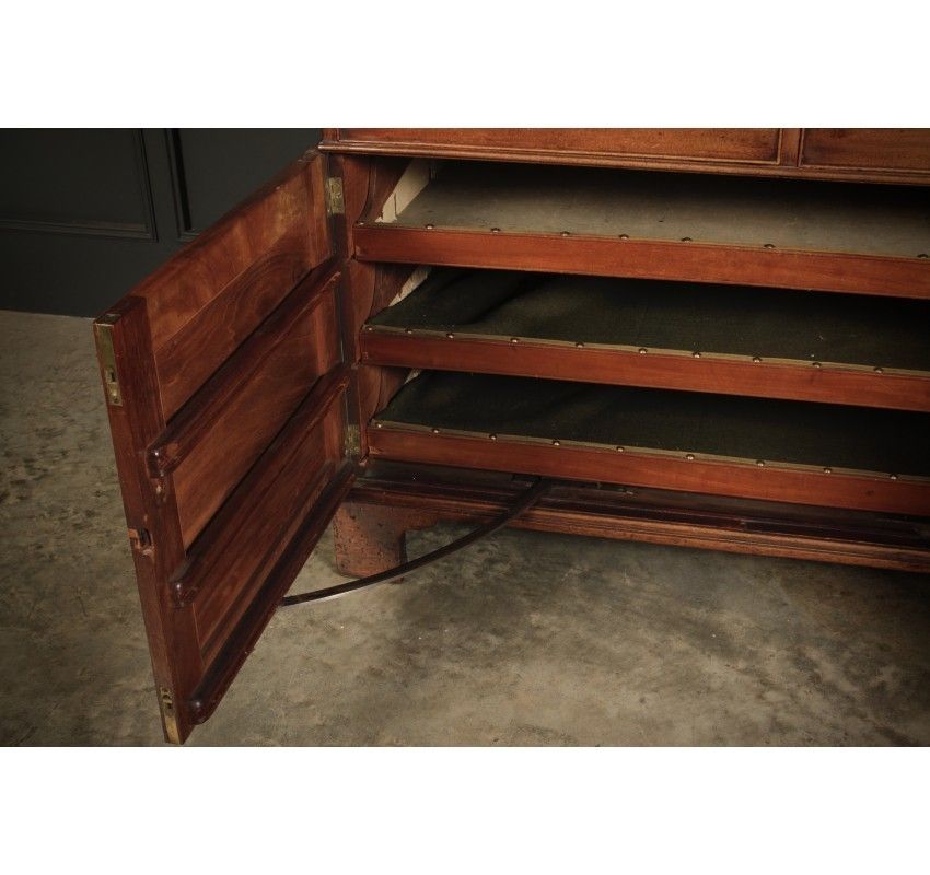 18th Century Tall Mahogany Architects Secretaire Chest photo vinterior