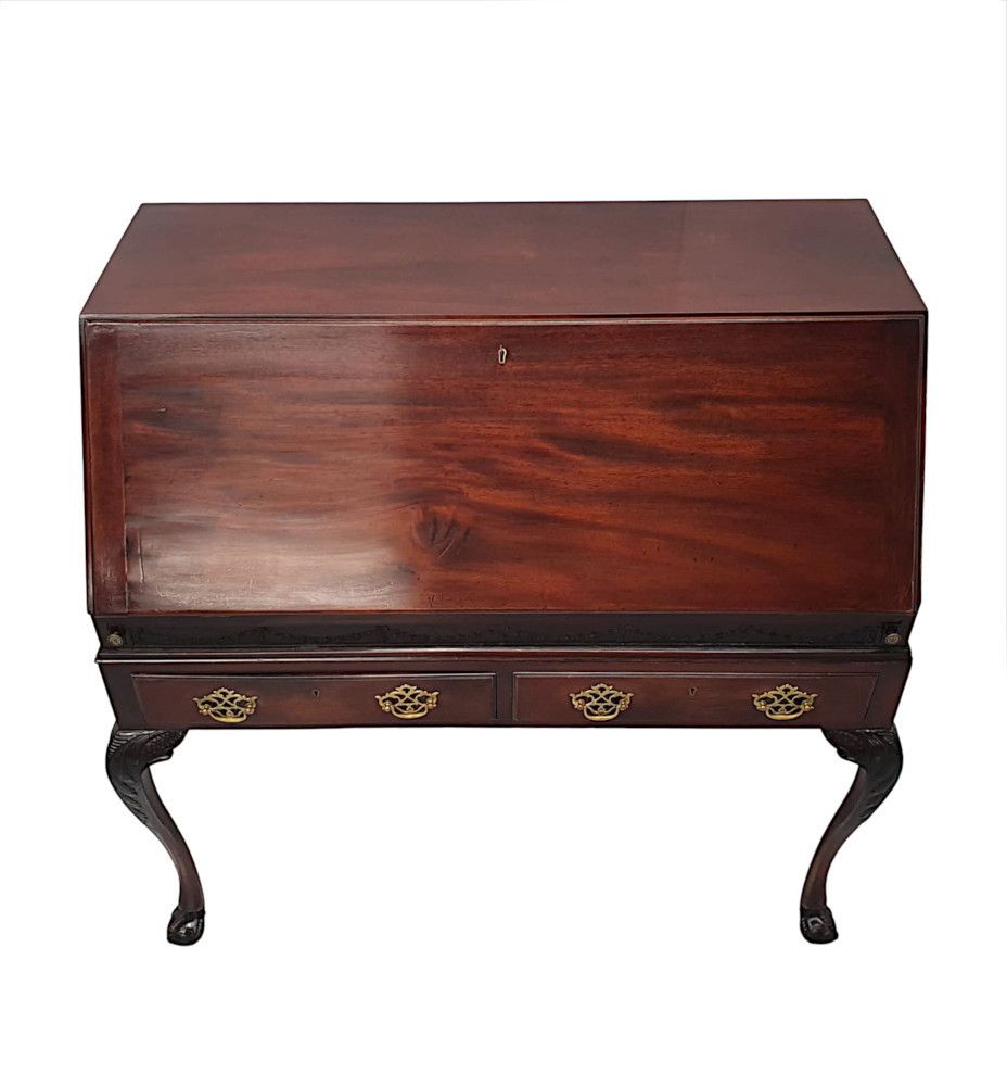 An Exceptional 19th Century Irish Fall Front Bureau By Butlers Of Dublin photo Furniture