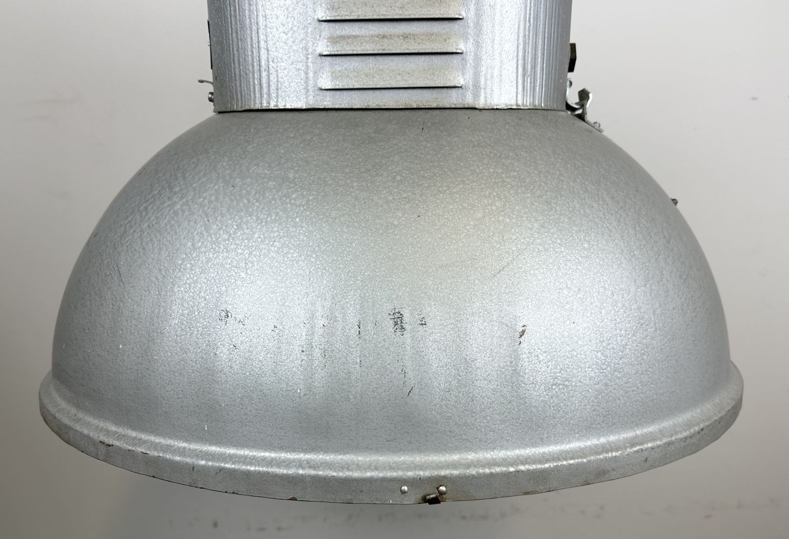 Large Oval Industrial Polish Factory Pendant Lamp From Predom Mesko, 1960s, 6x photo 199.0