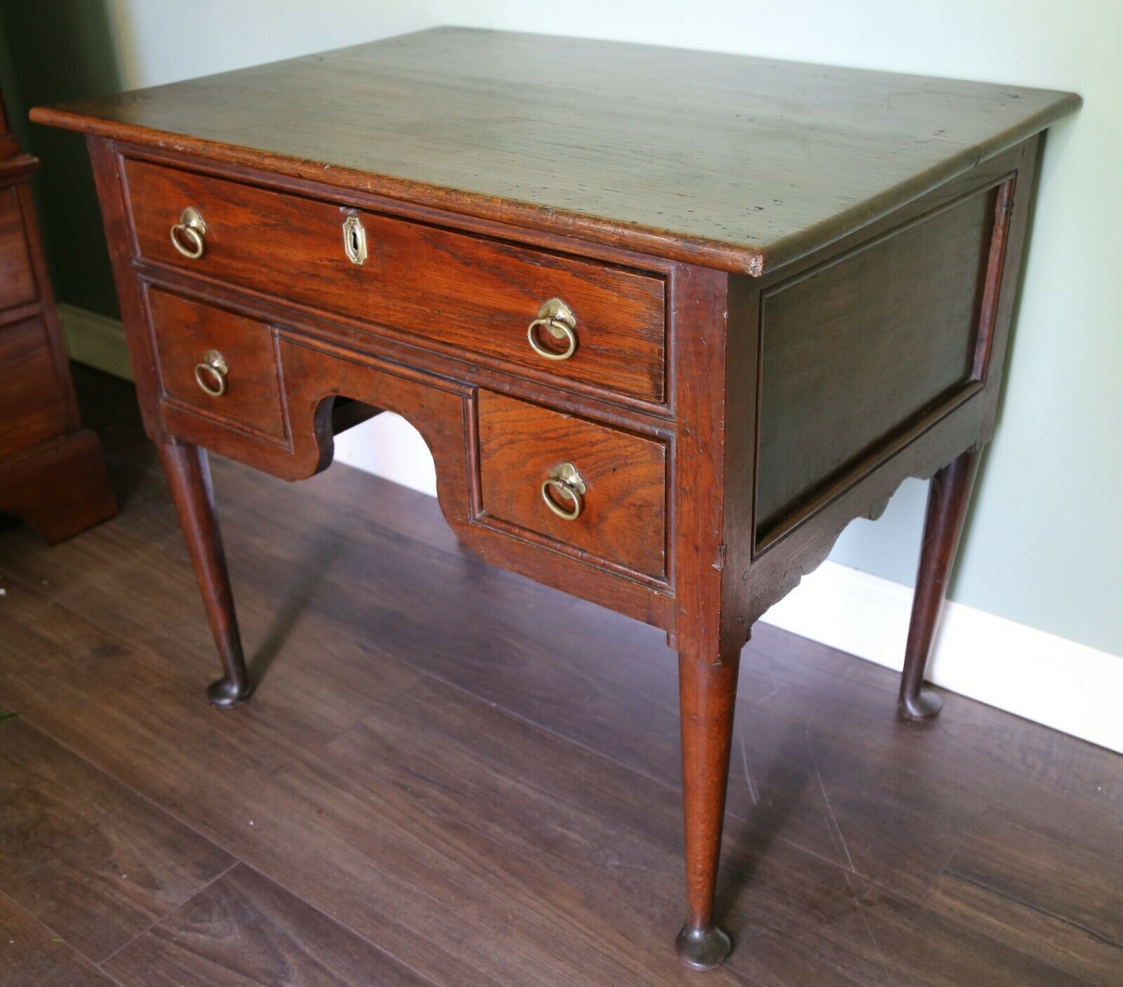 18th Century Oak Low Boy / Side Table photo furniture