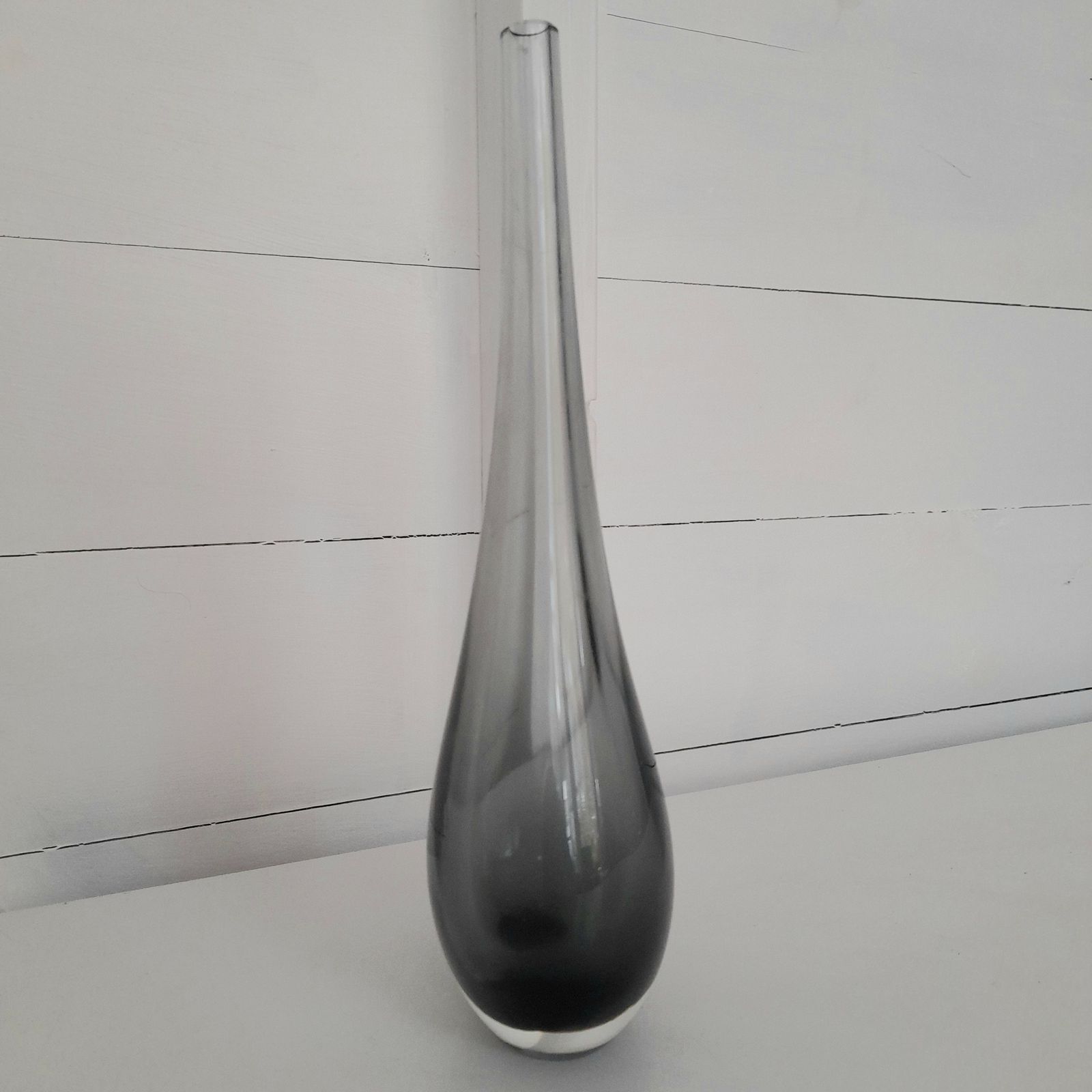 Murano Sommerso Drop Glass Vase photo for sale