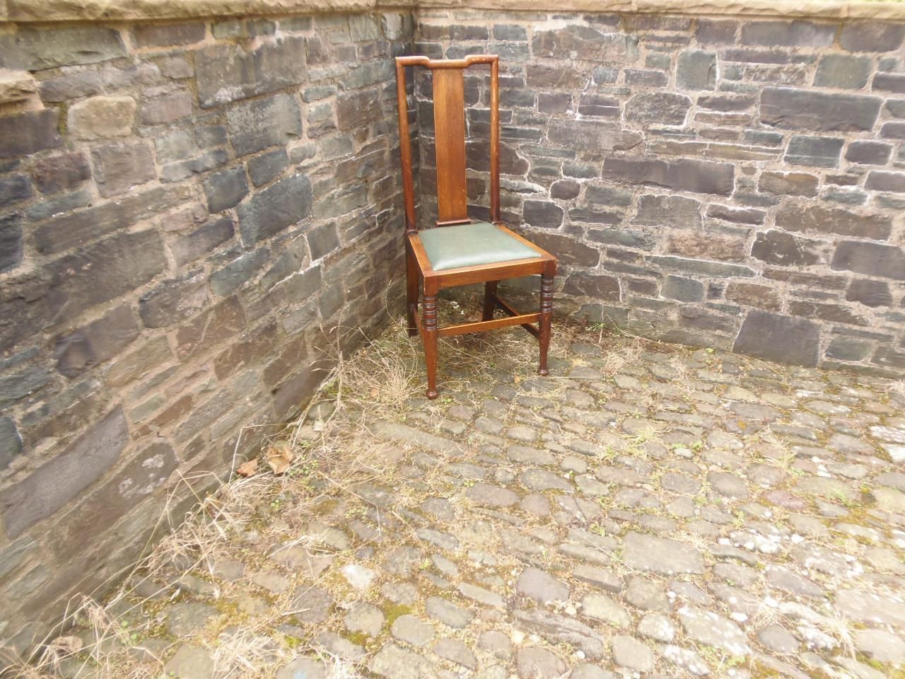 Richard Norman Shaw  .. Set Of Twelve Oak Chairs