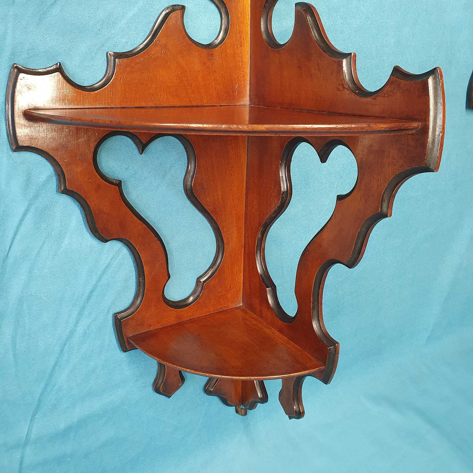 Pair Of Mid 19th Century Mahogany Wall Brackets photo Furniture