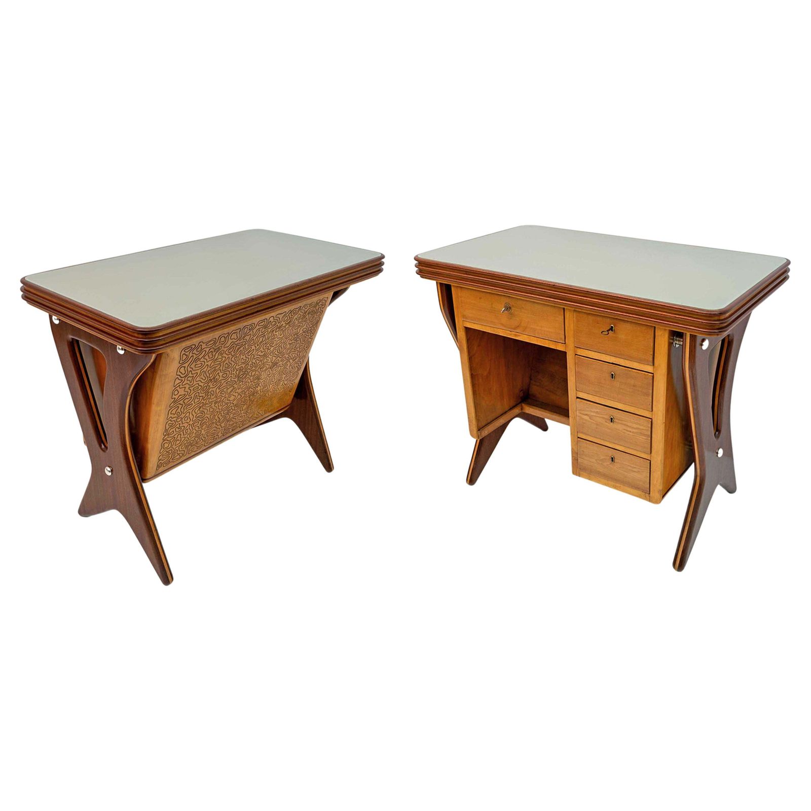 Osvaldo Borsani Mid Century Modern Italian Shop Counter Cash Desk, 1950s