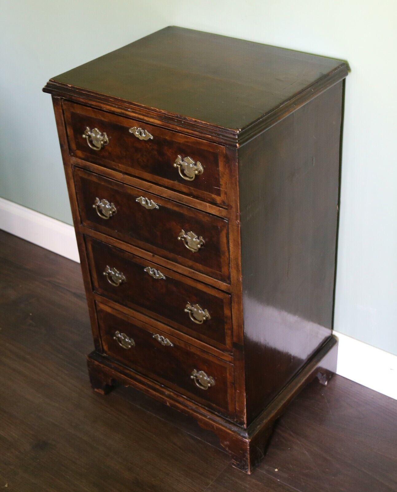 Chest Of Drawers Mahogany And Crossbanded Bachelors Chest photo for sale