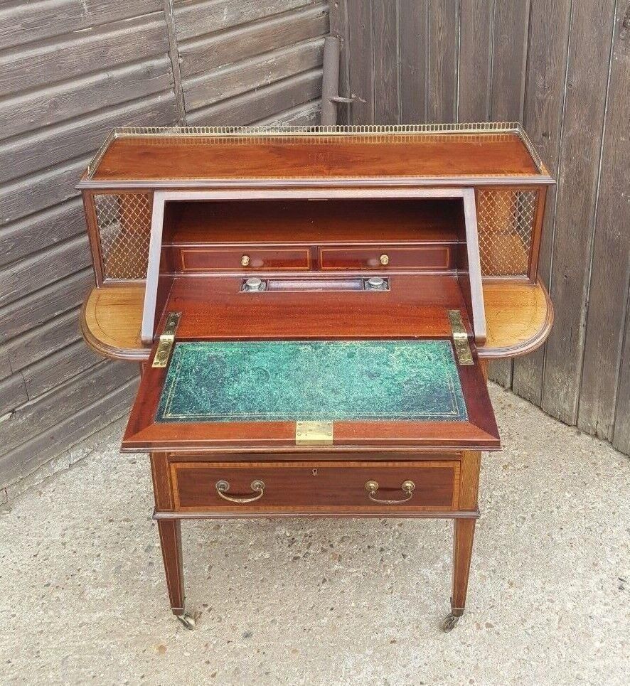 Cooper & Holt Victorian Mahogany Inlaid Bureau