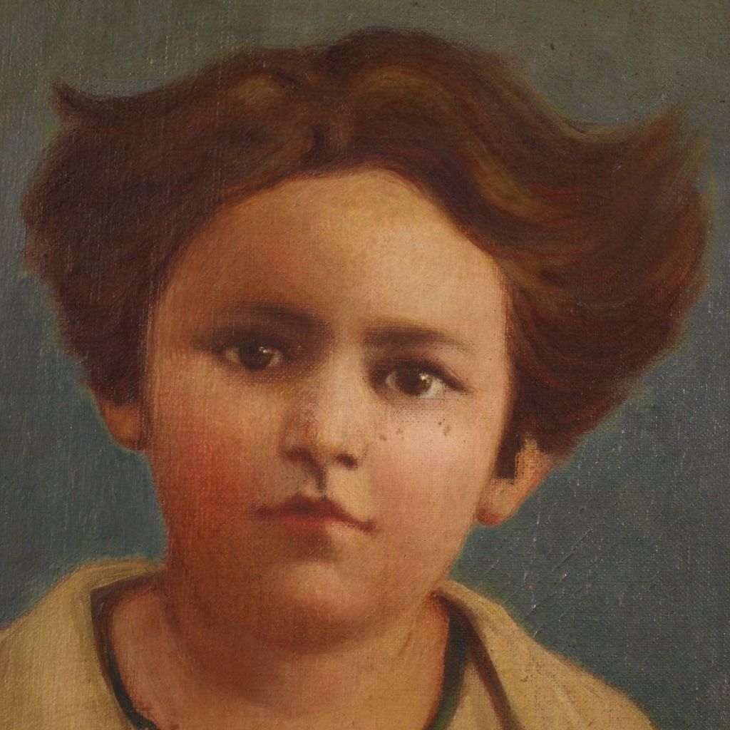 Art Portrait Of A Child Signed And Dated 1921 photo