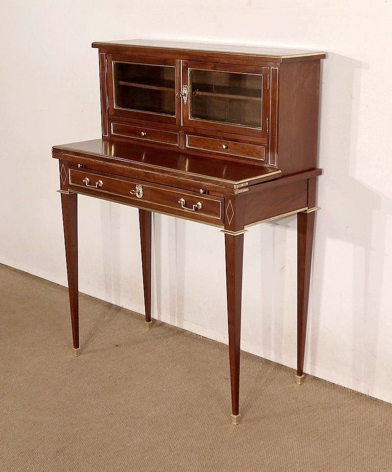 Bonheur Du Jour In Mahogany, Louis XVI Style – Mid 19th Century