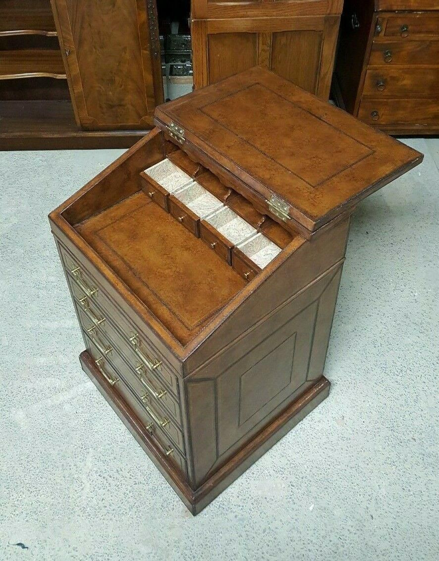 Maitland Smith Leather Davenport Desk photo vinterior