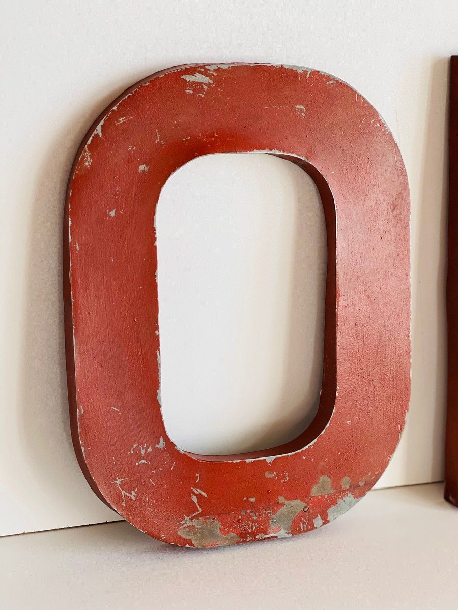 Industrieel 'On' Letterbord, Set Van 2 photo furniture
