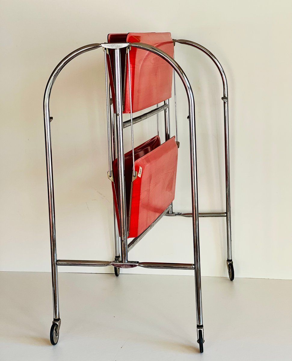 Mid Century Dinette Opvouwbare Serveerwagen, Jaren 1950 photo vinterior