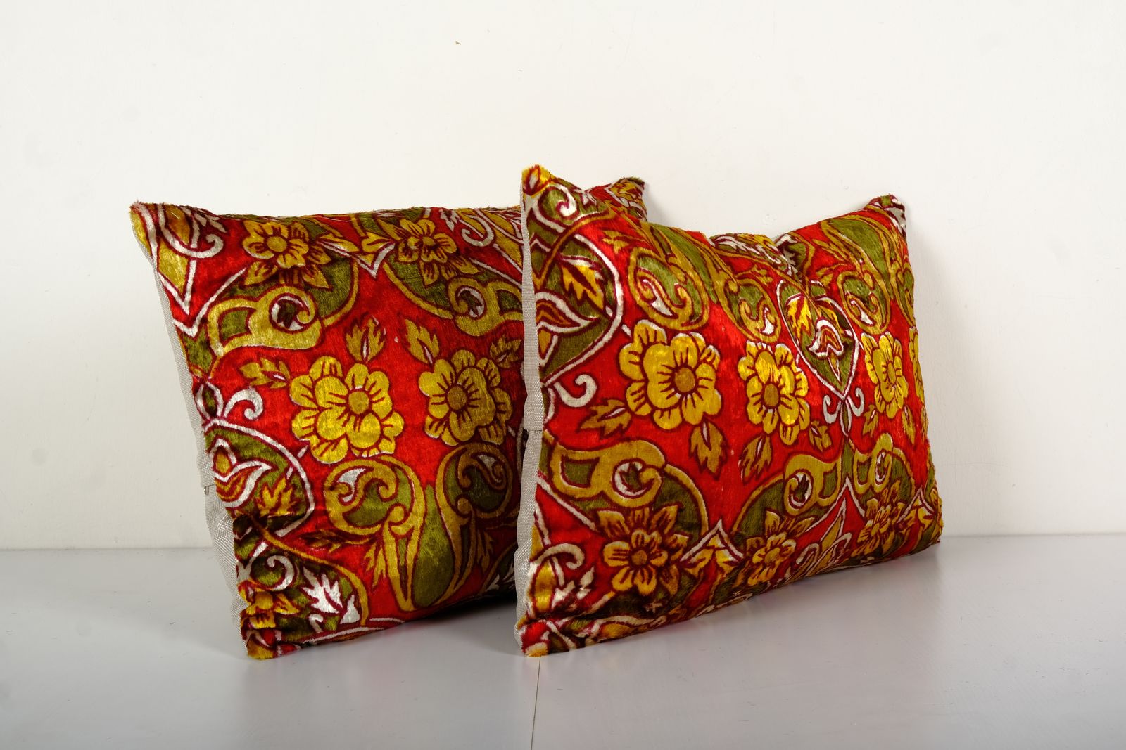 Colorful Velvet Pillow Cover, Set Of Two Boho Tribal Turkish Pillow Case photo furniture