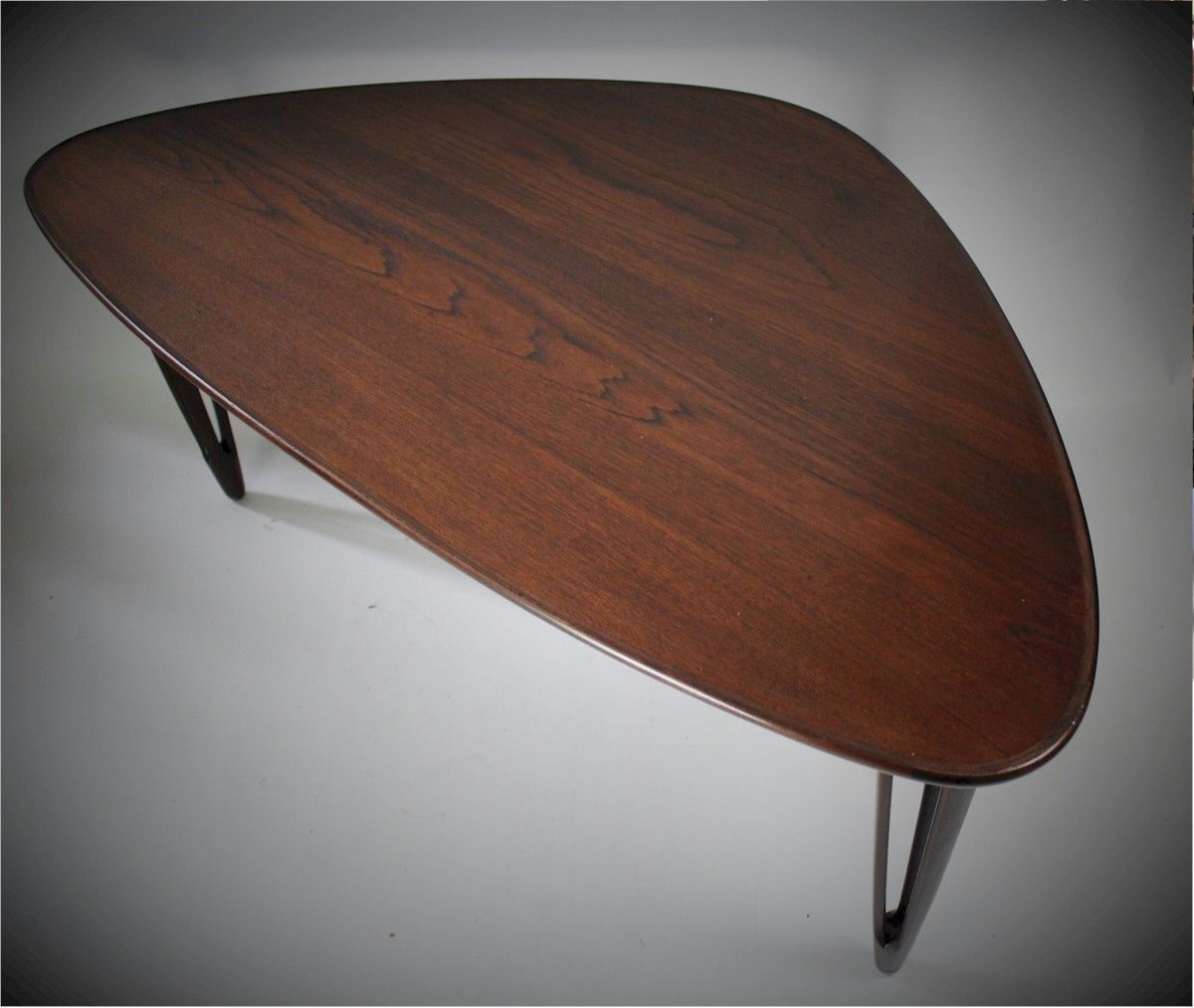photo furniture Danish Triangular Teak Coffee Table From Bc Møbler