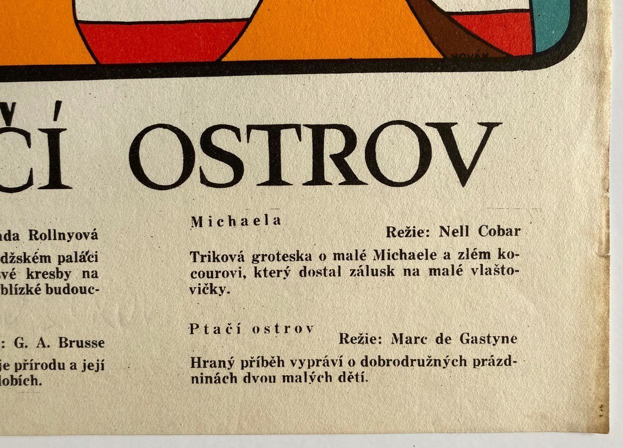 Movie Poster, Bird Island, Jiří Novák, 1971 photo 54.0
