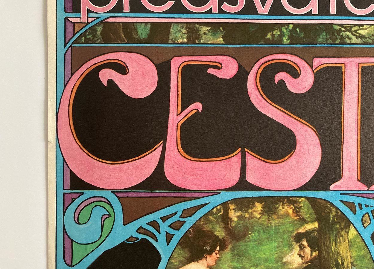 Movie Poster, Rheinsberg, Olga Stárková, 1973 photo vintage