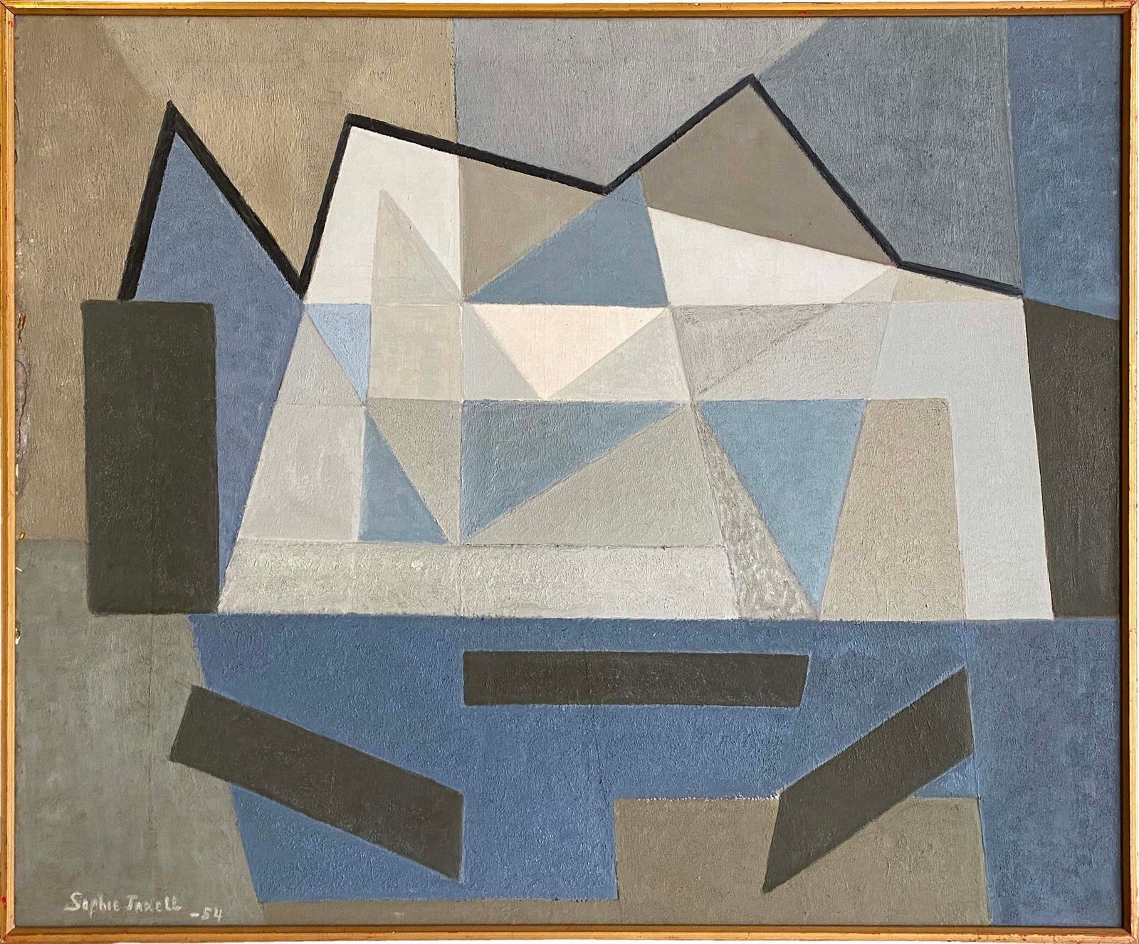 Sophie Taxell (1911 1996) 'Blue Abstract, 1954'