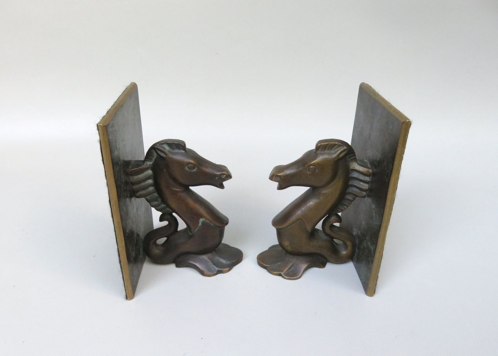 Sea Horse Bookends In Bronze, 1950s, Set Of 2 photo 1496.85