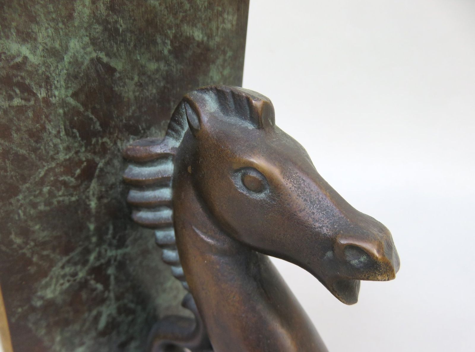 1496.85 Sea Horse Bookends In Bronze, 1950s, Set Of 2 photo