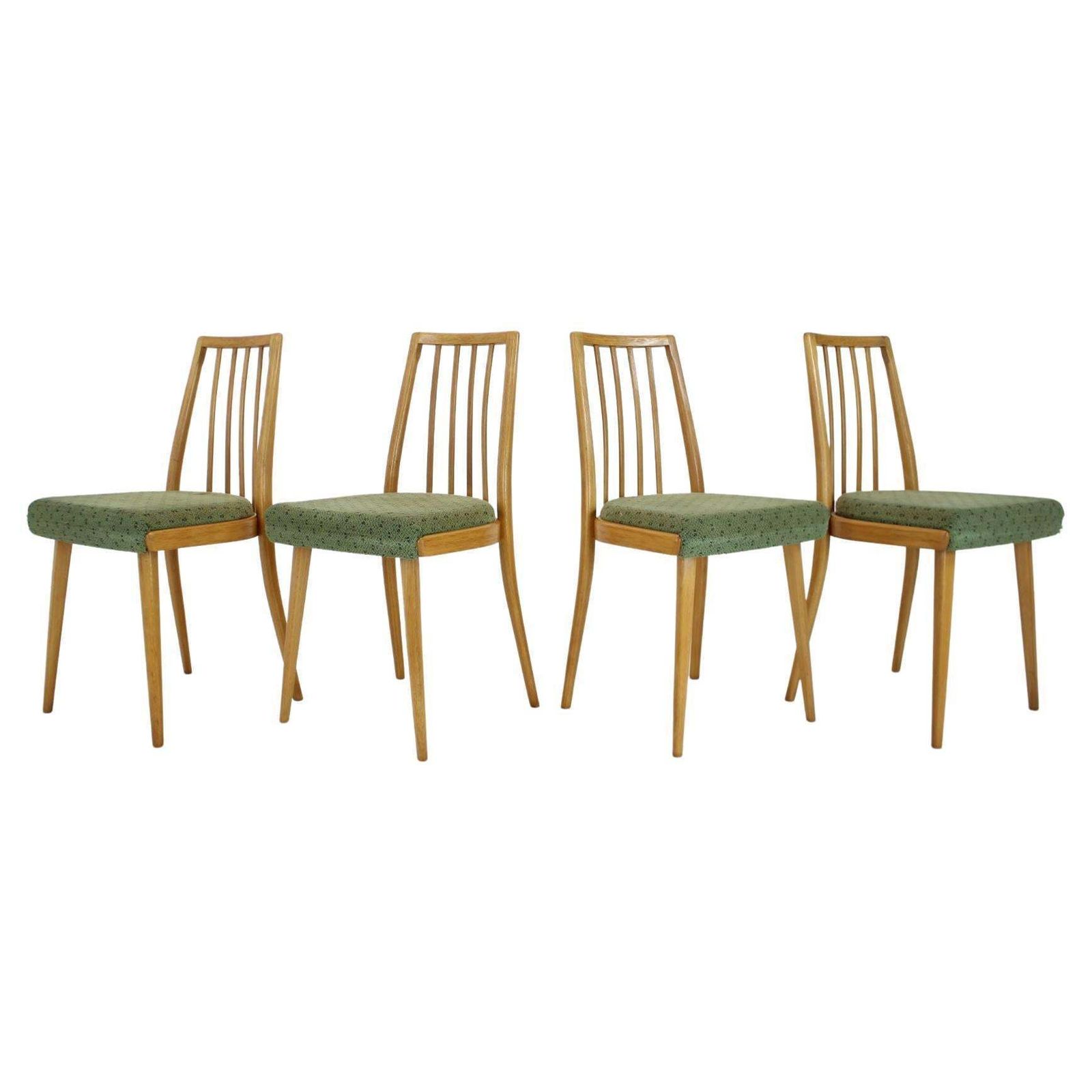 1970s Set Of Four Dining Chairs By Ton, Czechoslovakia
