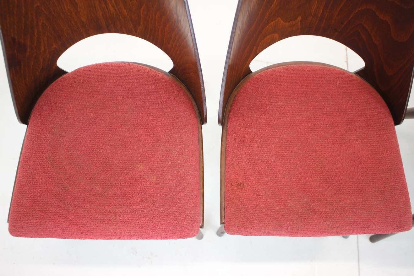 1960s Set Of 4 Oswald Haerdtl Dining Chairs For Ton/Thonet, Czechoslovakia photo 906.0