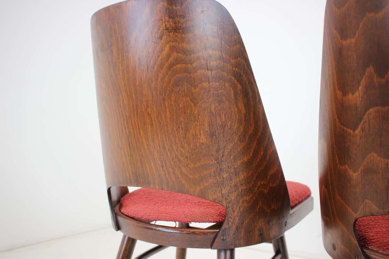 Furniture 1960s Set Of 4 Oswald Haerdtl Dining Chairs For Ton/Thonet, Czechoslovakia photo
