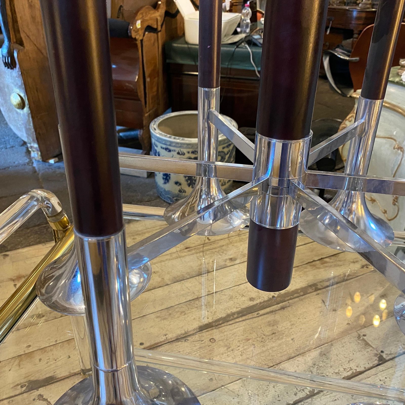 photo furniture 1970s Reggiani Style Space Age Italian Chandelier