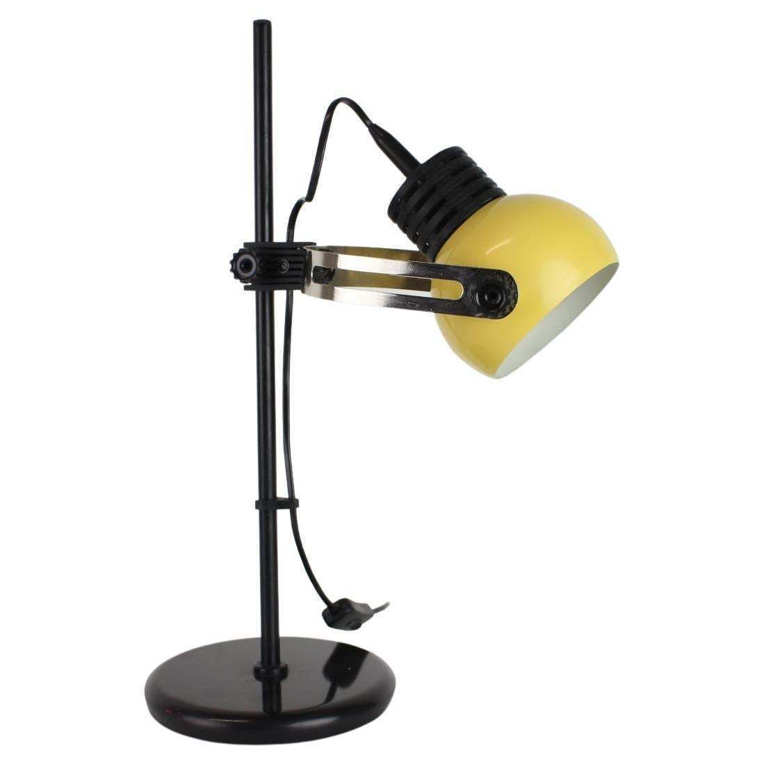 Adjustable Mid Century Table Lamp, Czechoslovakia, 1970's