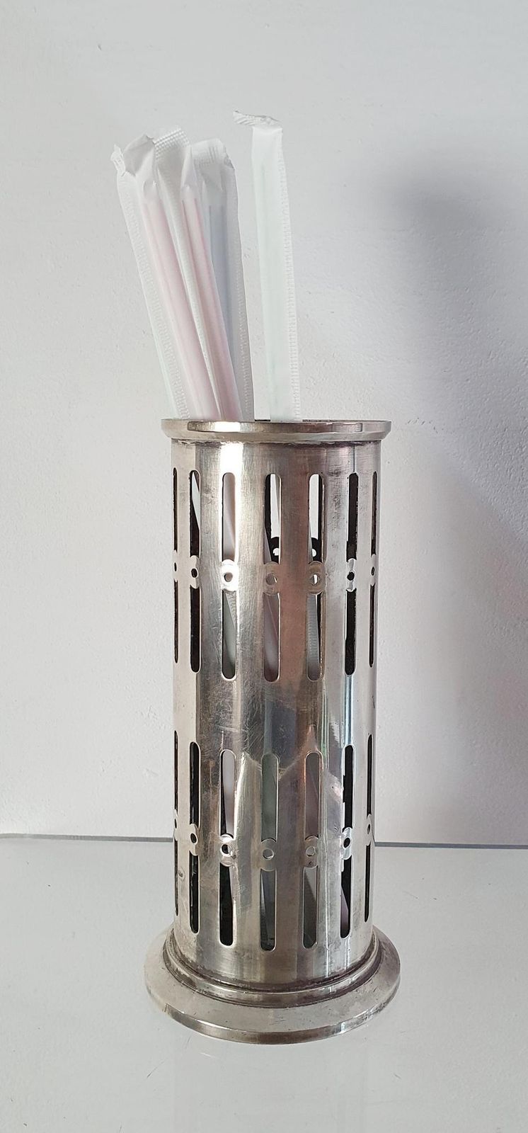 Straw Holder For Hotel Europa, Broggi Milano, 1950's photo furniture