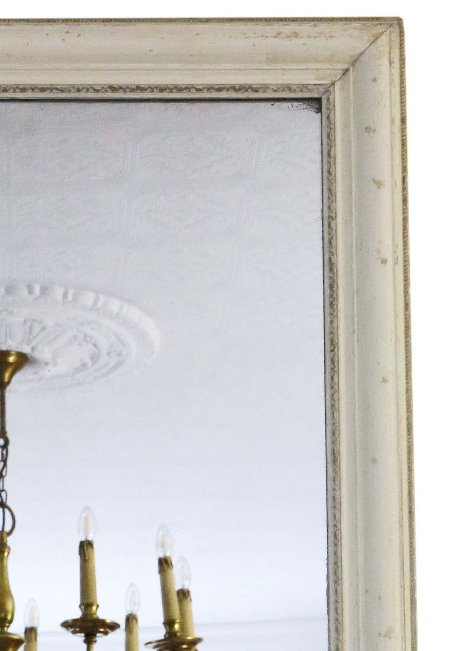 Antique Large Quality Painted Wall Or Overmantle Mirror 19th Century photo furniture