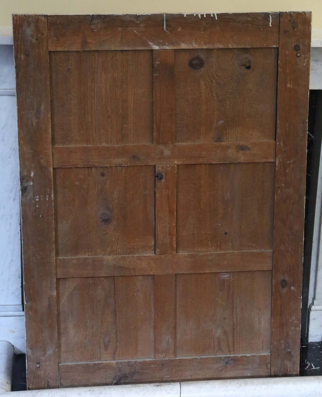 Antique Large Quality Painted Wall Or Overmantle Mirror 19th Century photo vinterior