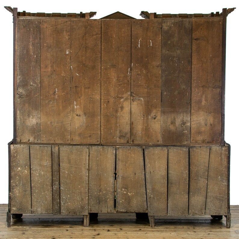photo furniture Large Antique Oak Housekeepers Cupboard