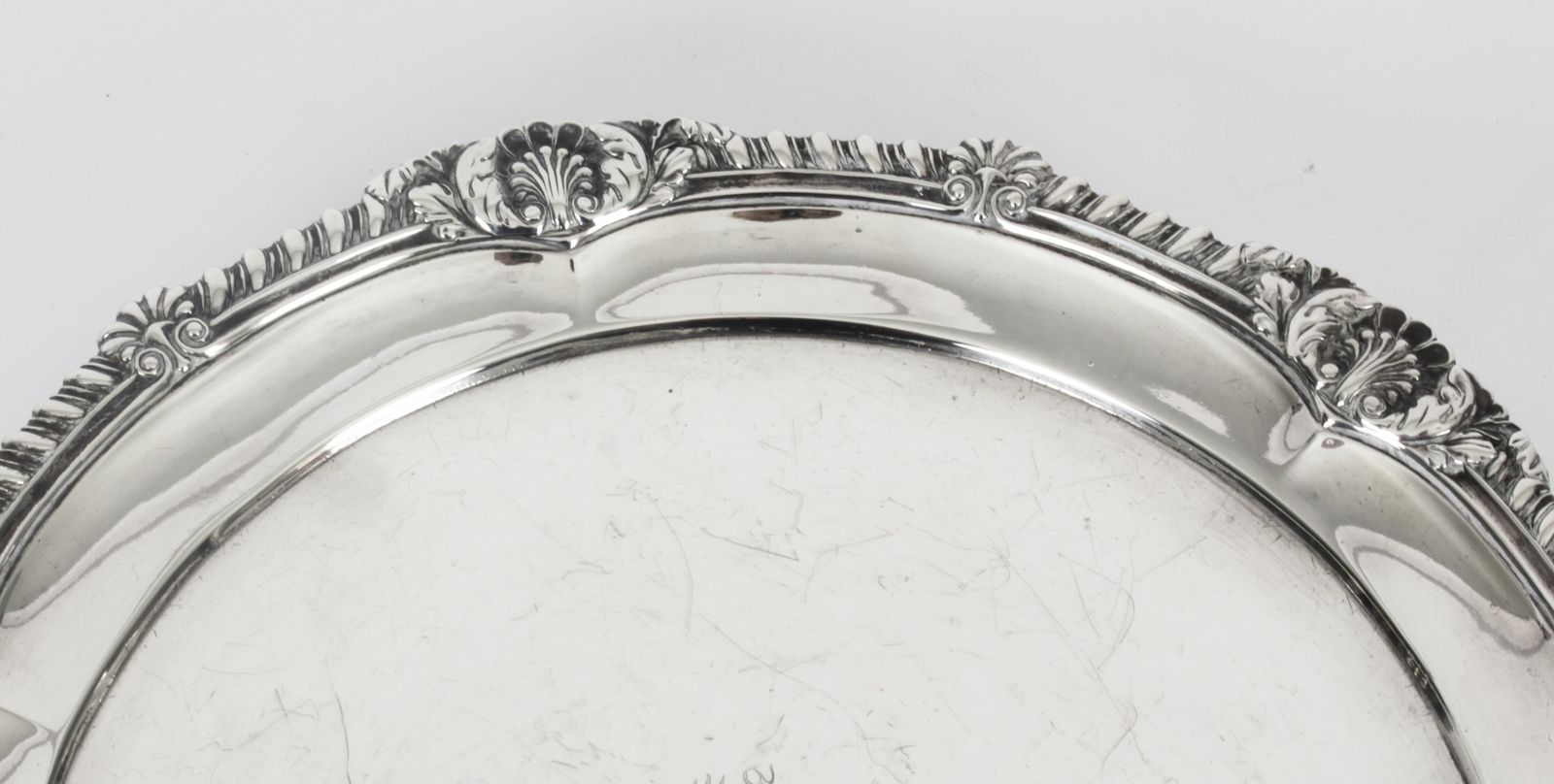 Antique Paul Storr George III Sterling Silver Salver 1811 19th Century photo 3750.0