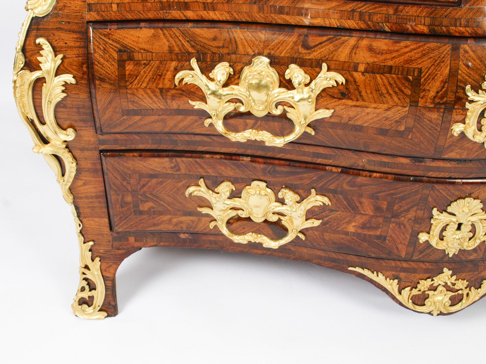 Furniture Antique French Régence Kingwood Ormolu Mounted Commode Circa 1720 18th C photo