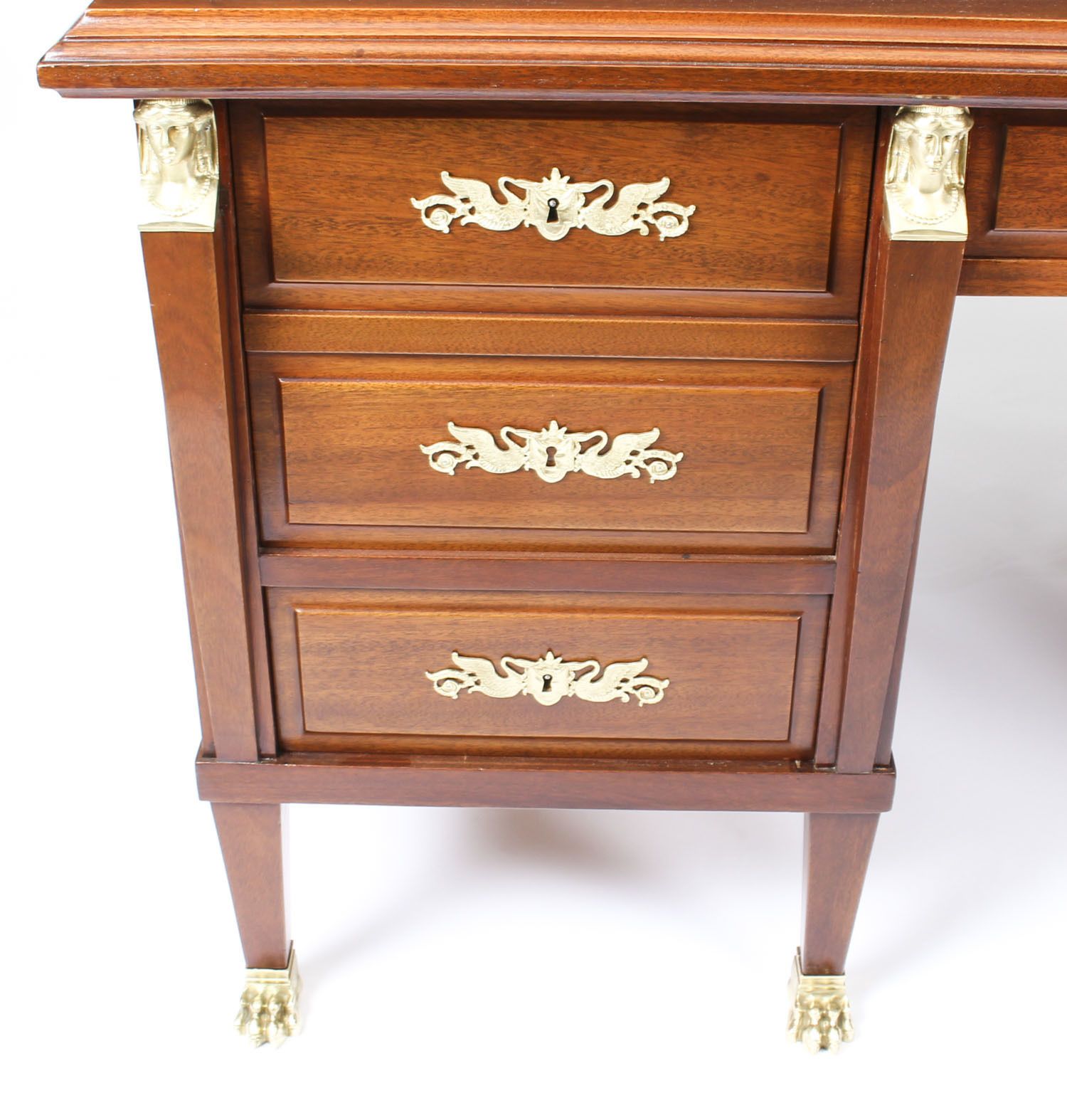Antique French Empire Revival Ormolu Mounted Desk C1880 19th Century photo 5750.0