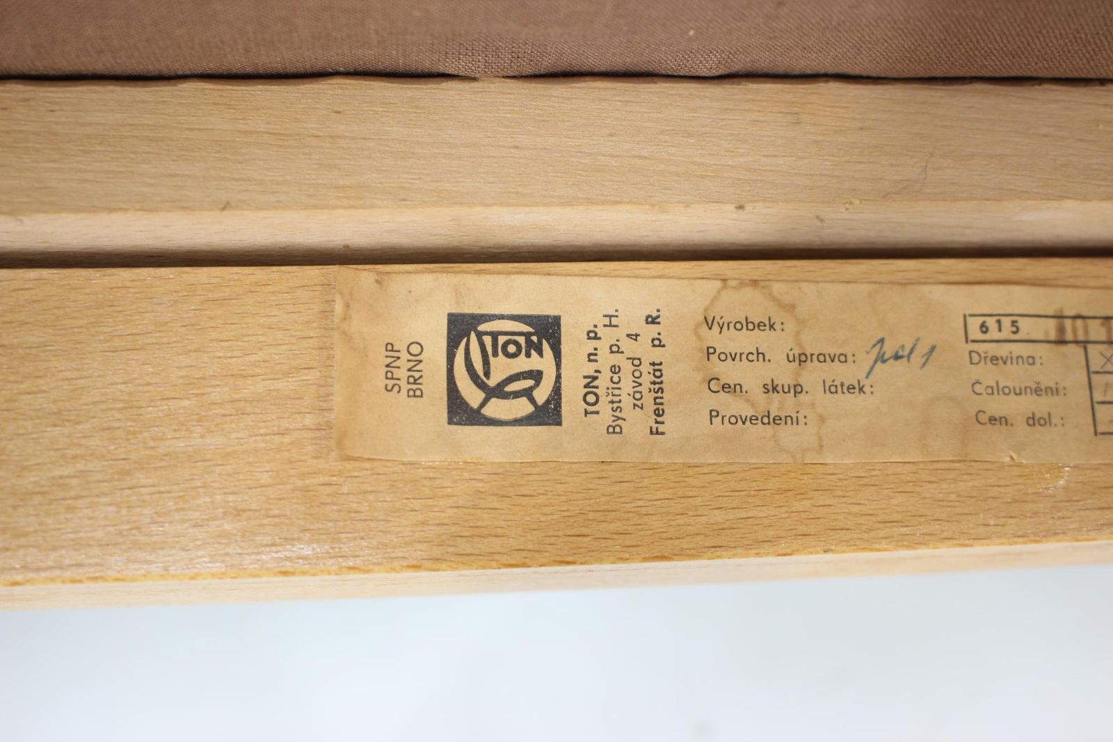photo for sale 1960s Pair Of Beech Armchairs By Ton ,Czechoslovakia