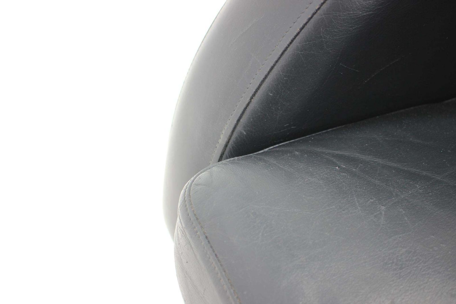 Furniture 1970s Pair Of Leather Armchairs ,Czechoslovakia photo