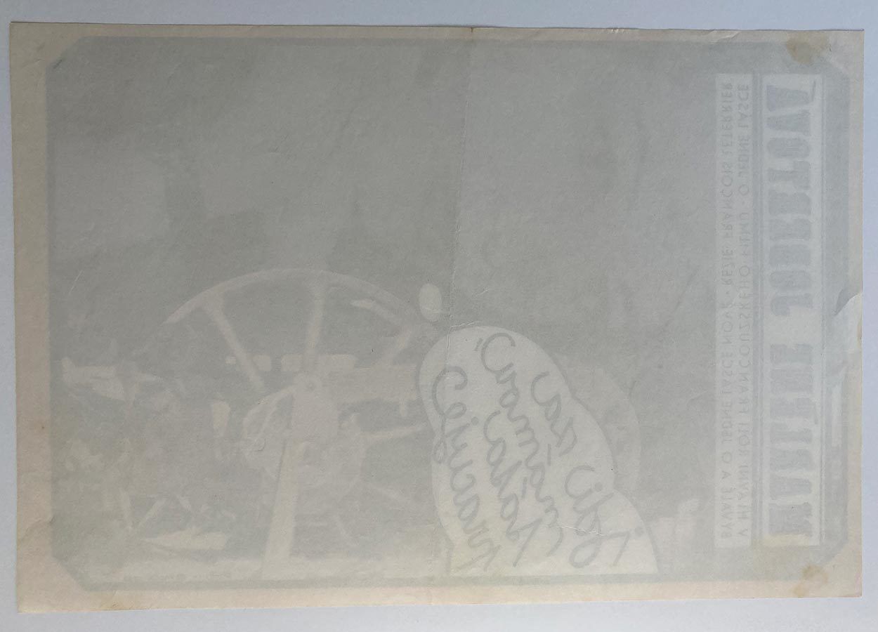 photo furniture Original Film Poster, Your Turn, My Turn, Jan Antonín Pacák, 1982, Genuine Czech Vintage Print