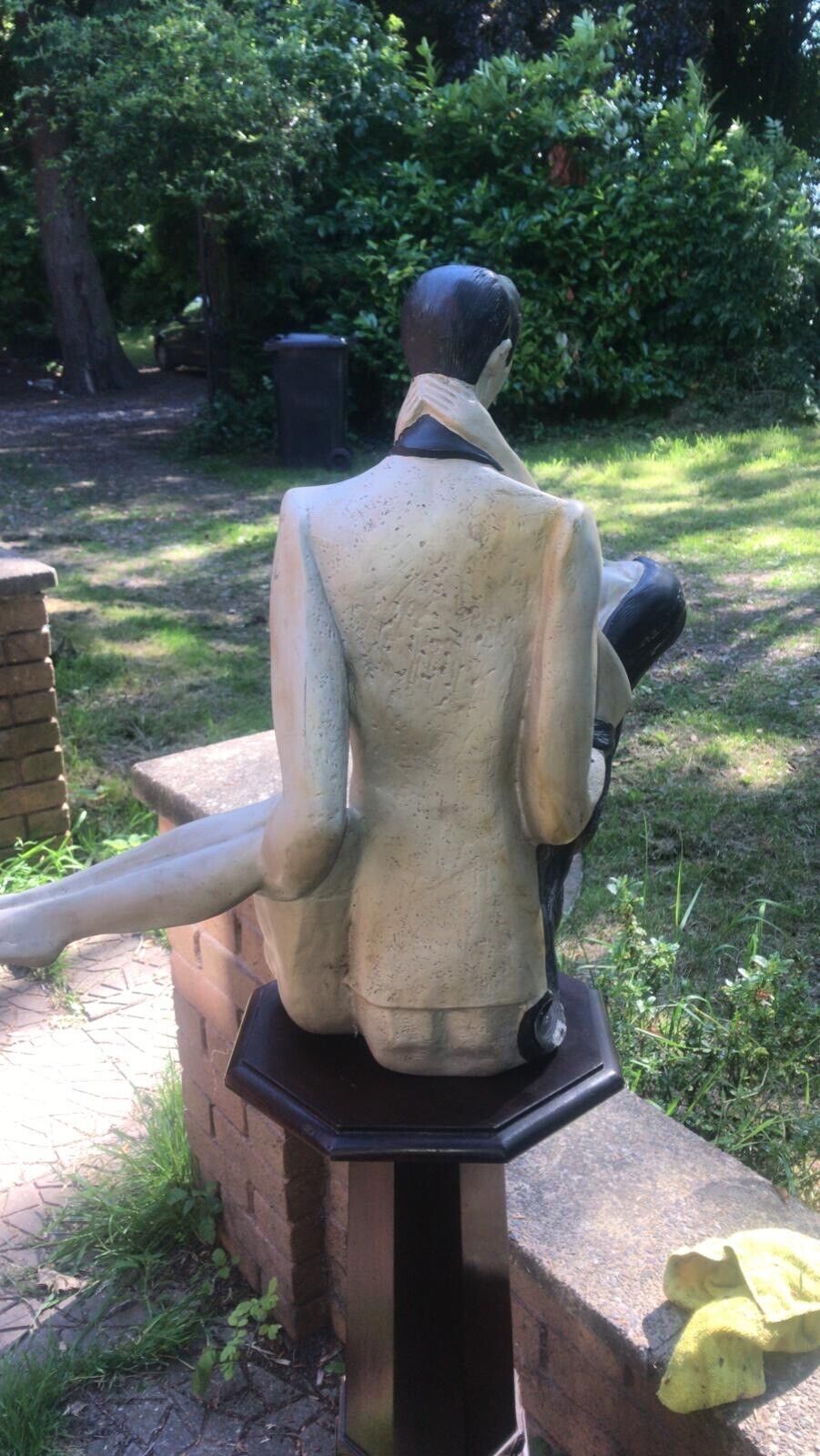 Large Figurative Art Deco Sculpture Of Male/Female Couple Charleston Dancers photo buy