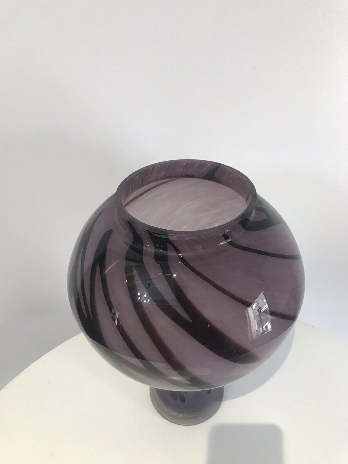 photo furniture Stunning Large Murano Glass Vase With Purple Haze Design