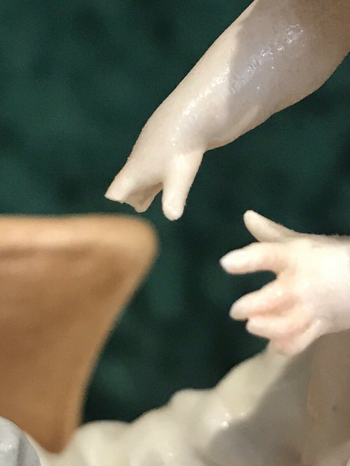 Home Decor Fine Capodimonte Figurine Of Mother And Child Sculpture Signed Redwell photo