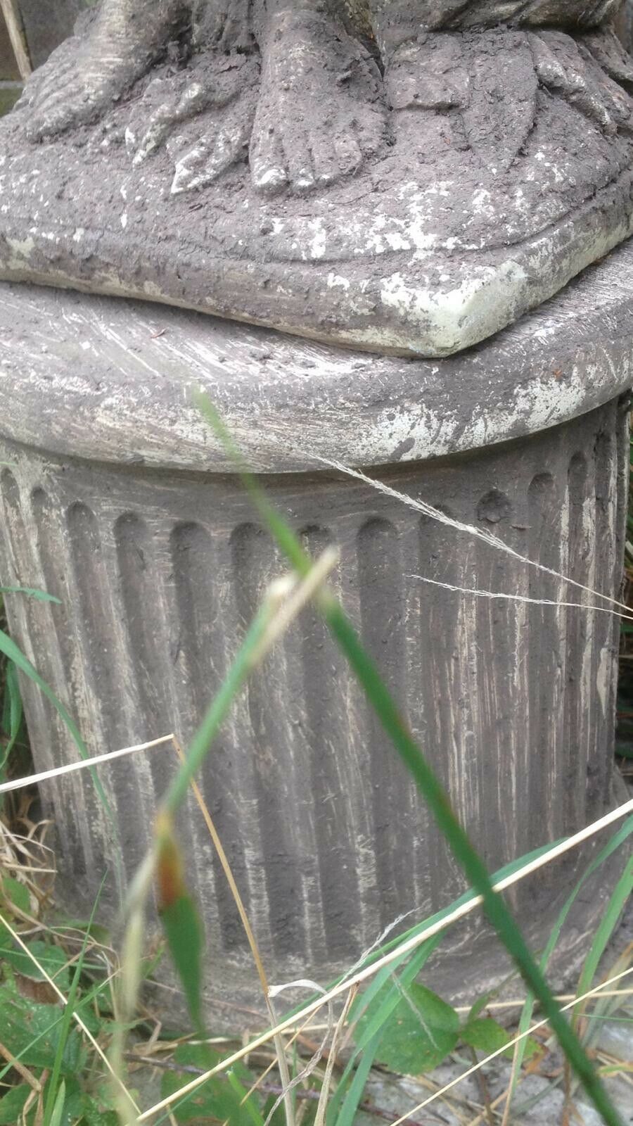 Wheat Maiden Statue In The Regency Style Upon A Corinthian Plinth photo vinterior