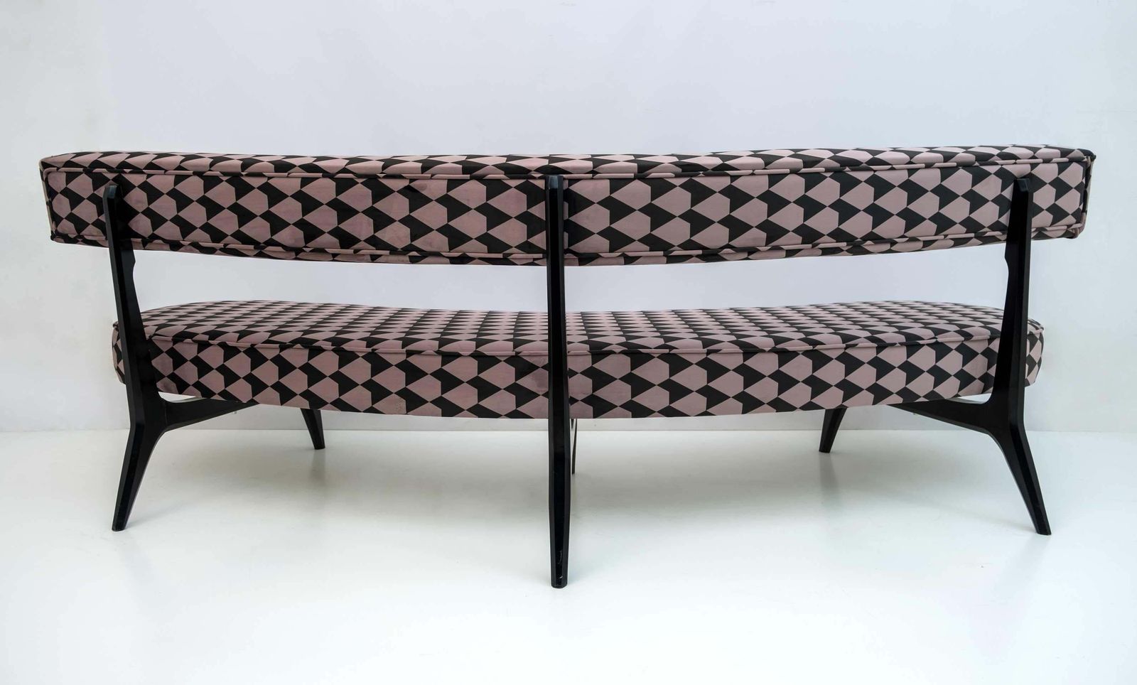 21182.0 Mid Century Modern Curved Sofa Vladimir Kagan's Floating Sofa photo