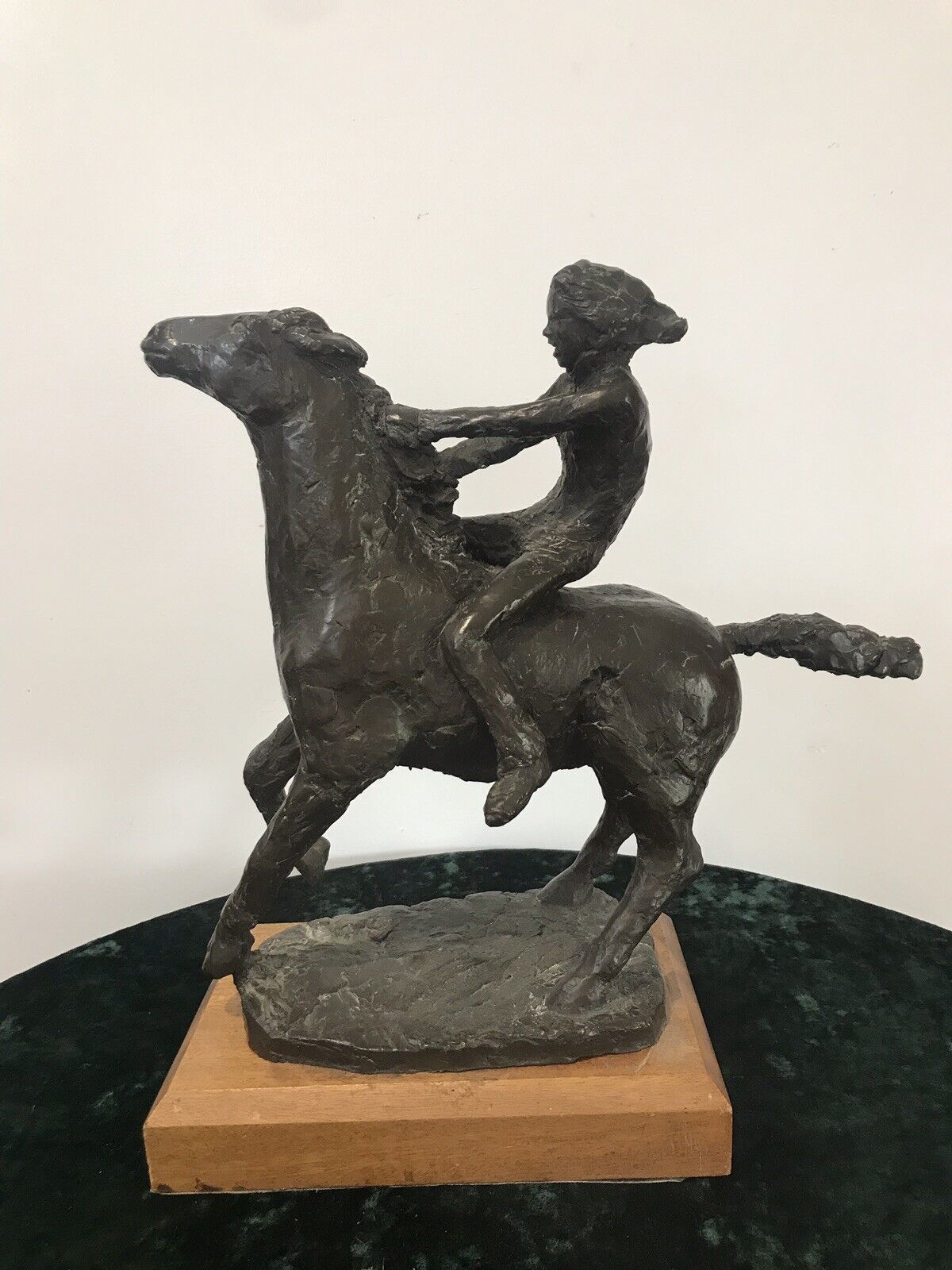 20th Century Modern Original British Bronze Bare Back Lady Rider Juliet Simpson photo 1850.0