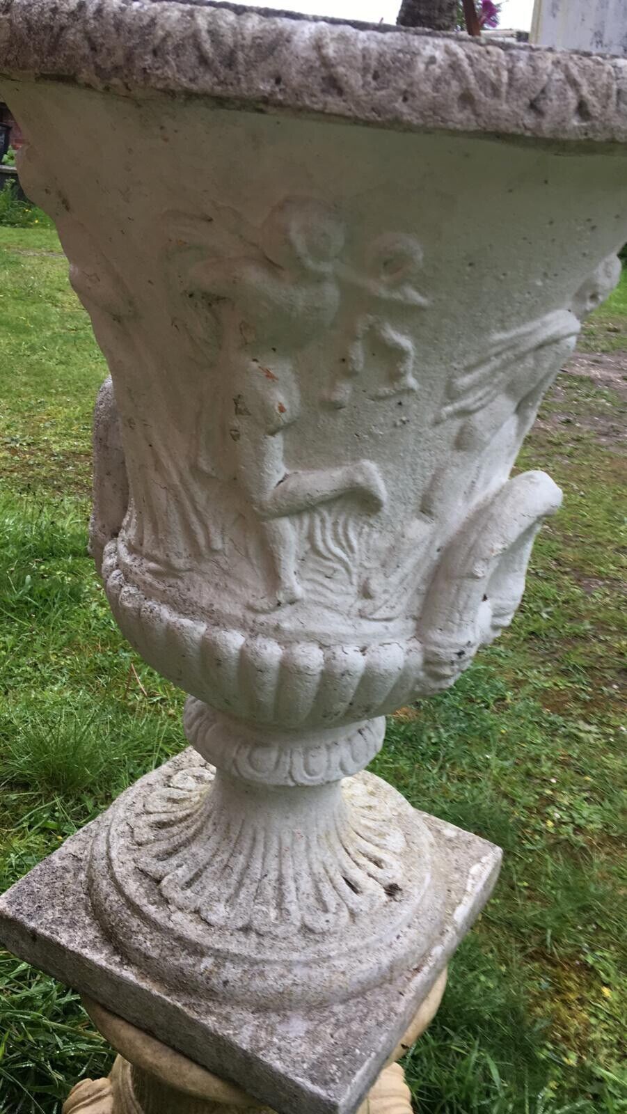 Classical Empire Style Roman Urn Adorned With Roman Mythological Figures photo for sale