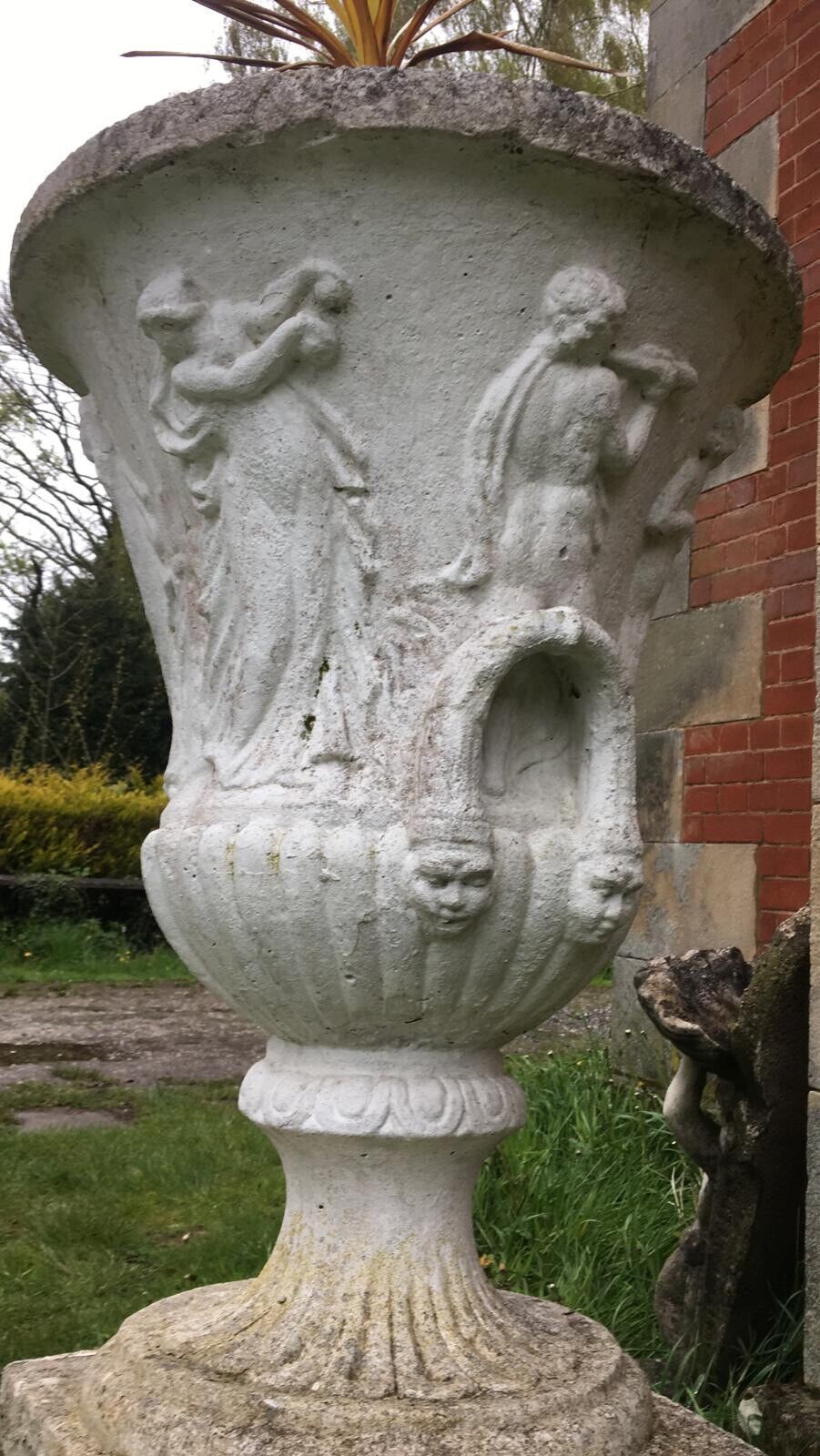 Classical Empire Style Roman Urn Adorned With Roman Mythological Figures photo 345.0