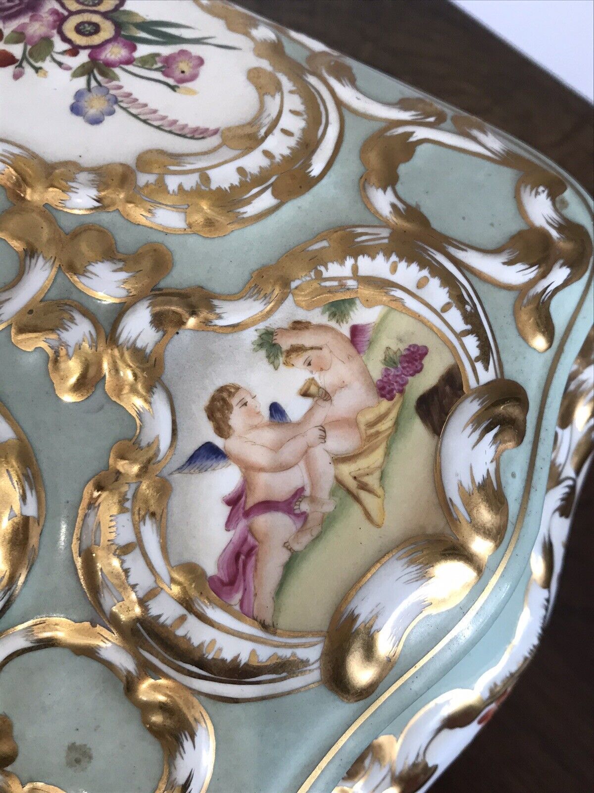 Stunning Object Of Virtue Marie Antoinette Sevres Style Porcelain Trinket Casket photo 795.0